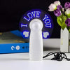 USB LED Fan with Programmable CD Customized Message