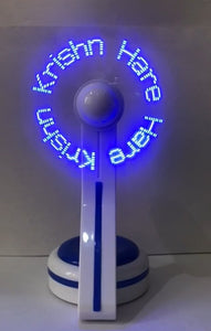 USB LED Fan with Programmable CD Customized Message